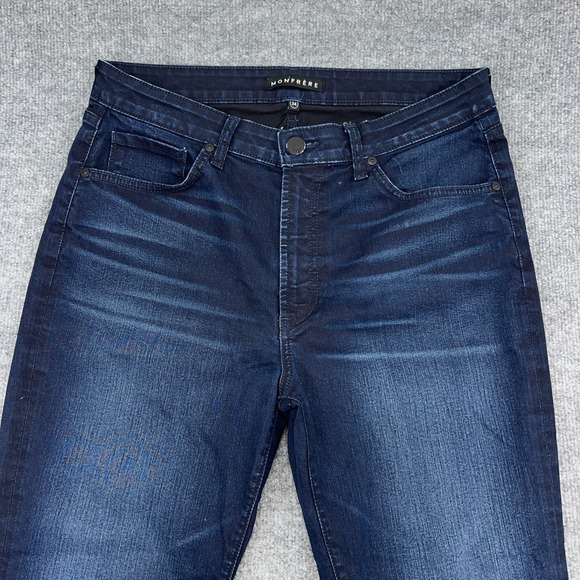 Monfrere Jeans Mens 34X27 Dark Japanese Denim Brando Slim Fit Cotton 5-Pockets - Picture 2 of 11